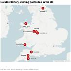 which postcode has won the most on postcode lottery